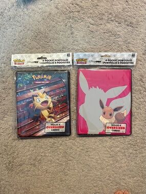 Pokemon Ultra Pro Portfolio 4-Pocket binder (2 binders)